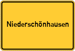 Place name sign Niederschönhausen