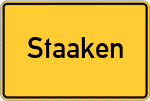 Place name sign Staaken