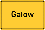 Place name sign Gatow