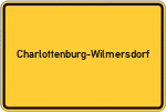 Place name sign Charlottenburg-Wilmersdorf