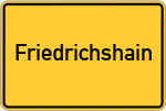 Place name sign Friedrichshain
