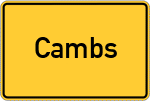 Place name sign Cambs