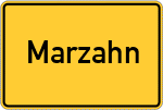 Place name sign Marzahn