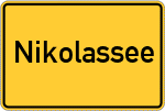 Place name sign Nikolassee