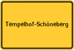 Place name sign Tempelhof-Schöneberg