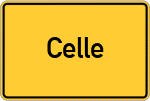 Place name sign Celle