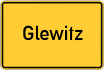 Place name sign Glewitz