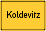 Place name sign Koldevitz