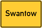 Place name sign Swantow