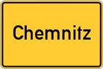 Place name sign Chemnitz