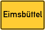 Place name sign Eimsbüttel