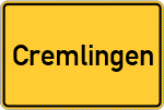 Place name sign Cremlingen