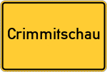 Place name sign Crimmitschau