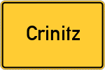 Place name sign Crinitz