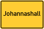 Place name sign Johannashall