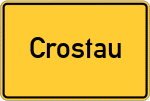 Place name sign Crostau