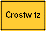 Place name sign Crostwitz
