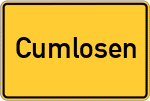 Place name sign Cumlosen