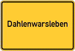 Place name sign Dahlenwarsleben