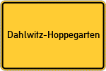 Place name sign Dahlwitz-Hoppegarten