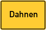 Place name sign Dahnen