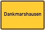 Place name sign Dankmarshausen