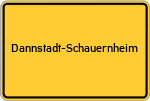 Place name sign Dannstadt-Schauernheim