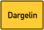 Place name sign Dargelin