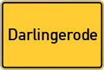 Place name sign Darlingerode