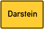 Place name sign Darstein, Pfalz