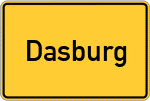 Place name sign Dasburg, Eifel