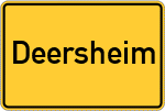 Place name sign Deersheim