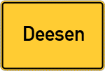 Place name sign Deesen