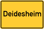 Place name sign Deidesheim