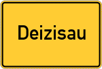 Place name sign Deizisau
