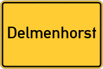 Place name sign Delmenhorst