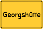 Place name sign Georgshütte