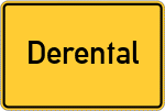 Place name sign Derental