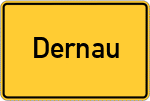 Place name sign Dernau, Ahr
