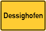 Place name sign Dessighofen