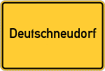 Place name sign Deutschneudorf