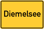 Place name sign Diemelsee