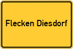 Place name sign Flecken Diesdorf