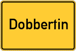 Place name sign Dobbertin