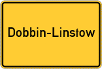 Place name sign Dobbin-Linstow