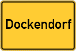 Place name sign Dockendorf