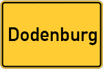 Place name sign Dodenburg