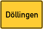 Place name sign Döllingen