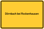 Place name sign Dörnbach bei Rockenhausen