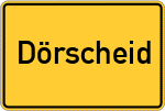 Place name sign Dörscheid
